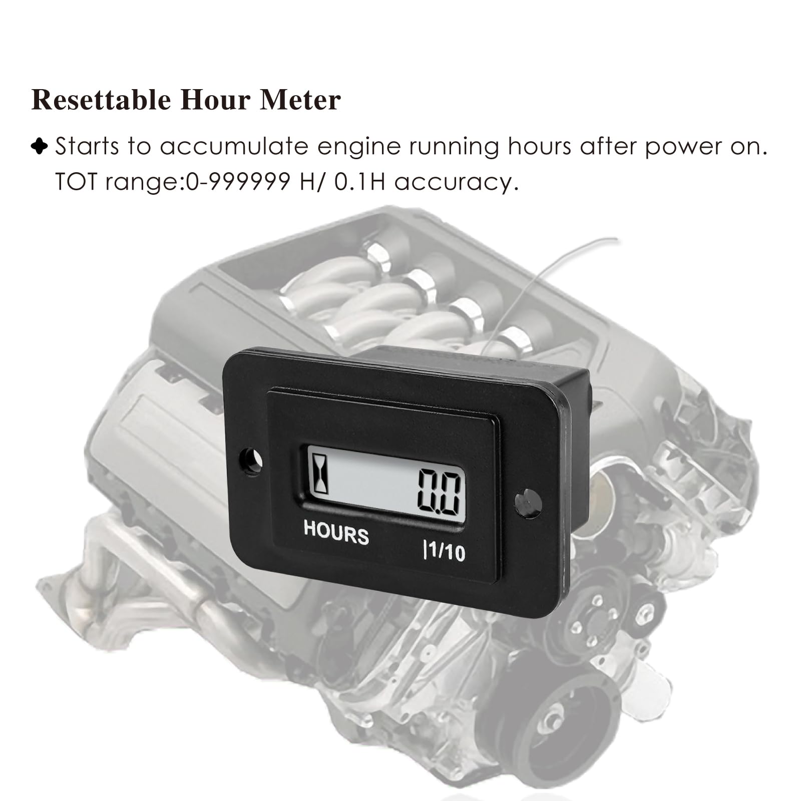 Amazon.com: Jayron Rectangular LCD Digital Hour Meter AC 86